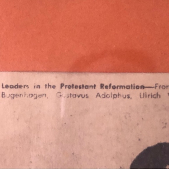 Vintage Museum Picture. Brown. Leaders In Protestant Reformation. - Picture 3 of 3